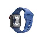 Wavy Silicone Watch Strap For Apple Watch Ultra 49mm / Series 8&7 45mm / SE 2&6&SE&5&4 44mm / 3&2&1 42mm(Blue)