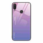 For Huawei nova 3i Gradient Color Glass Case(Pink Purple)