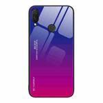 For Huawei nova 3i Gradient Color Glass Case(Purple Red)