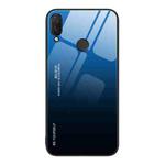 For Huawei nova 3i Gradient Color Glass Case(Blue Black)