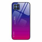 For Huawei nova 8 SE Gradient Color Glass Case(Purple Red)