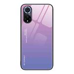 For Huawei nova 9 Gradient Color Glass Case(Pink Purple)