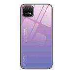 For Huawei Enjoy 20 5G Gradient Color Glass Case(Pink Purple)