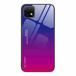 For Huawei Enjoy 20 5G Gradient Color Glass Case(Purple Red)