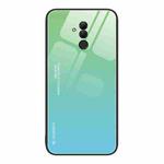 For Huawei Maimang 7 Gradient Color Glass Case(Green Cyan)