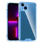 For iPhone 14 Plus Acrylic + TPU Clear Protective Phone Case (Blue)