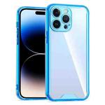 For iPhone 14 Pro Max Acrylic + TPU Clear Protective Phone Case (Blue)