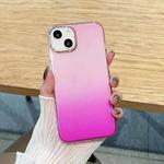 For iPhone 13 mini Glitter Gradient TPU Phone Case (Rose Red Pink)