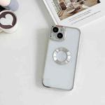 For iPhone 13 Pro Electroplating CD Texture Transparent Case (Silver)