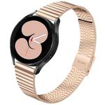 For Samsung Galaxy Watch5 40mm / 44mm / Watch5 Pro 45mm Double Safety Buckle Steel Watch Band(Rose Gold)