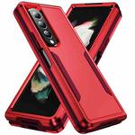 For Samsung Galaxy Z Fold4 PC + TPU Shockproof All Inclusive Phone Case (Red)