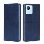For Realme C30 4G/Narzo 50i Prime Cow Texture Magnetic Leather Phone Case(Blue)