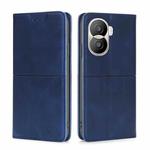 For Honor X40i Cow Texture Magnetic Leather Phone Case(Blue)