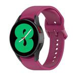 For Samsung Galaxy Watch 5 Pro 45mm Official Silicone Watch Band, Size:L(Wine Red)