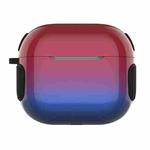 2 in 1 Varnish Colorful PC + TPU Earphone Case For AirPods 3(Red+Blue Gradient)