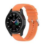 For Samsung Galaxy Watch 5 44mm 20mm Round Tail Silicone Watch Band(Orange)