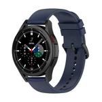 For Samsung Galaxy Watch 5 Pro 45mm 20mm Round Tail Silicone Watch Band(Midnight Blue)