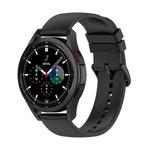 For Samsung Galaxy Watch 5 Pro 45mm 20mm Round Tail Silicone Watch Band(Black)