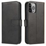 For iPhone 14 Pro Calf Texture Buckle Flip Leather Phone Case(Black)