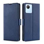 For Realme C30 4G/Narzo 50i Prime Ultra-thin Voltage Side Buckle Leather Phone Case(Blue)