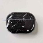 For Xiaomi Redmi Buds 4 Pro Marble Texture PC Glossy Earphone Protective Case(Black)