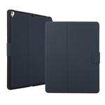 For iPad 9.7 (2018) / (2017) Electric Pressed Texture Horizontal Flip Leather Case with Holder & Pen Slot(Dark Gray)
