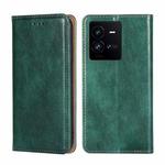 For vivo iQOO 10 Pro 5G Gloss Oil Solid Color Magnetic Leather Phone Case(Green)