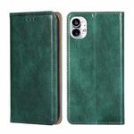 For Nothing Phone 1 Gloss Oil Solid Color Magnetic Leather Phone Case(Green)