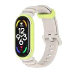For Xiaomi Mi Band 5 / 6 / 7 MIJOBS GS Unibody Two-color Watch Band(Warm Grey Green)