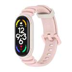 For Xiaomi Mi Band 5 / 6 / 7 MIJOBS GS Unibody Two-color Watch Band(Pink Warm Grey)