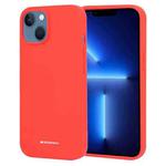 For iPhone 14 Plus GOOSPERY SILICONE Silky Soft TPU Phone Case (Red)