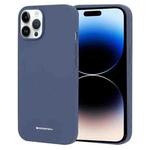 For iPhone 14 Pro Max GOOSPERY SILICONE Silky Soft TPU Phone Case (Blue)