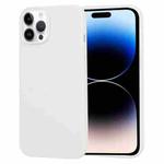 For iPhone 14 Pro Max GOOSPERY SILICONE Silky Soft TPU Phone Case (White)