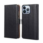 For iPhone 14 Pro Max Ostrich Texture Flip Leather Phone Case (Black)