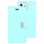 For iPhone 14 Pro Max GOOSPERY RICH DIARY Crazy Horse Texture Leather Case (Mint Green)