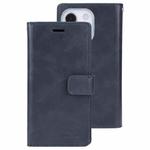 For iPhone 14 MERCURY GOOSPERY MANSOOR 9 Card Slots Leather Case (Dark Blue)