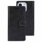 For iPhone 14 Plus MERCURY GOOSPERY MANSOOR 9 Card Slots Leather Case (Black)