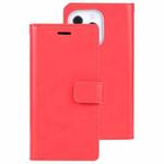 For iPhone 14 Pro MERCURY GOOSPERY MANSOOR 9 Card Slots Leather Case(Red)