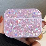 For AirPods Pro Glitter Sequins Wireless Earphone Protective Case(Pink)