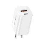 REMAX RP-U6 Magic Speed Series 30W USB+USB-C / Type-C Foldable Fast Charger, Specification:US Plug(White)