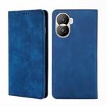 For Honor X40i Skin Feel Magnetic Horizontal Flip Leather Phone Case(Blue)
