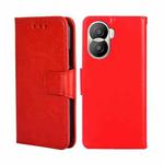 For Honor X40i Crystal Texture Horizontal Flip Leather Phone Case(Red)