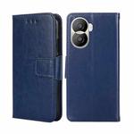 For Honor X40i Crystal Texture Horizontal Flip Leather Phone Case(Royal Blue)