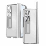 For Huawei Mate X2 Aluminum Alloy Double Hinge Shockproof Phone Protective Case(Silver)