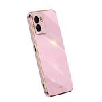 For OPPO A57 4G XINLI Straight Edge 6D Electroplate TPU Phone Case(Cherry Purple)