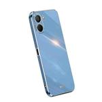 For Realme V20 5G XINLI Straight Edge 6D Electroplate TPU Phone Case(Celestial Blue)