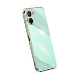 For Realme V20 5G XINLI Straight Edge 6D Electroplate TPU Phone Case(Mint Green)