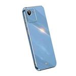 For Realme C30 XINLI Straight Edge 6D Electroplate TPU Phone Case(Celestial Blue)