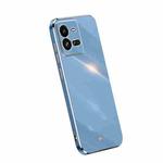 For vivo iQOO 10 Pro XINLI Straight Edge 6D Electroplate TPU Phone Case(Celestial Blue)