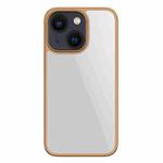 For iPhone 14 Mutural Jiantou Series Electroplating Phone Case (Gold)